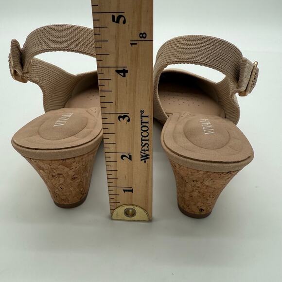 Vivaia Tamia Slingback Wedge Pro Old Money Minimalist Arch Support Almond 9 - Picture 2 of 8
